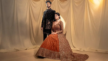 Engagement couple dress in chennai