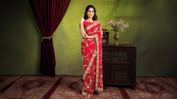 Elegance Redefined: The Rise of Organza Silk Saree in Indian Fashion