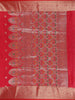 Crimson Red Floral Butta Woven Pure Kanchipuram Silk Saree - Diadem