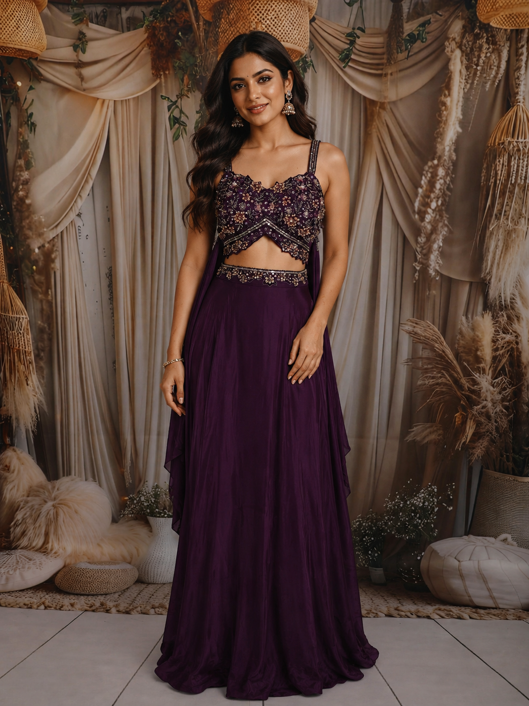 lehenga dress purple Purple Lehenga