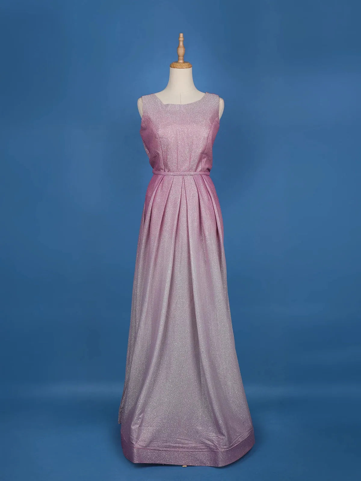 Ombre Effect Shimmer Solid Party Wear Gown - Diadem