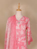 Pink Floral Printed Cotton Salwar Suit - Diadem
