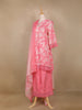 Pink Floral Printed Cotton Salwar Suit - Diadem