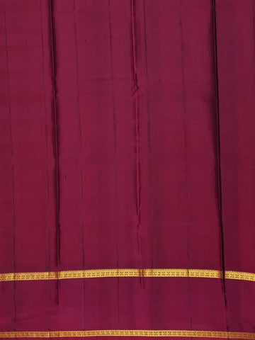 Black Checkered Woven Pure Kanchipuram Silk Saree - Diadem