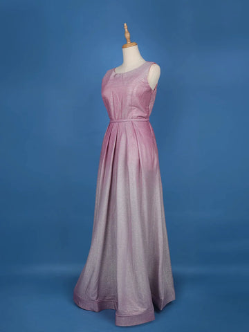 Ombre Effect Shimmer Solid Party Wear Gown - Diadem