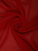 Red Paisley Embroidery Georgette Fancy Saree - Diadem