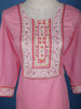 Pink Floral Designed Cotton Salwar Suit - Diadem