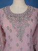 Light Pink Floral Designed Georgette Salwar Suit - Diadem