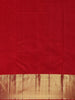 Red Floral Woven Pure Kanchipuram Silk Saree - Diadem