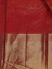 Red Floral Woven Pure Kanchipuram Silk Saree - Diadem