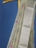 Pista Green Floral Printed Tissue Organza Saree - Diadem