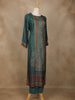 Green Chiffon Floral Designed Salwar Suit - Diadem