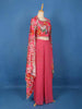 Pink Floral Printed Georgette Palazzo Salwar Suit Online - Diadem