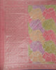 Pale Pink Floral Designed Bridal Banarasi Silk Saree - Diadem