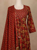 Brown Cotton Anarkali Salwar Suit - Diadem