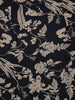 Black Floral Printed Cotton Rayon Kurti - Diadem