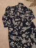 Black Floral Printed Cotton Rayon Kurti - Diadem