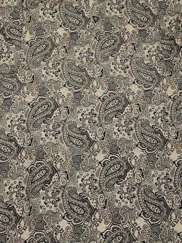 Beige Paisley Printed Cotton Rayon Kurti - Diadem