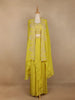Yellow Floral Embroidered Crepe Bridesmaids Lehenga - Diadem