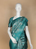 Teal Green Floral Butta Art Silk Saree - Diadem