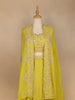 Yellow Floral Embroidered Crepe Bridesmaids Lehenga - Diadem