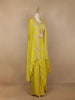 Yellow Floral Embroidered Crepe Bridesmaids Lehenga - Diadem