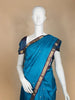 Blue Geometric Woven Pure Kanchipuram Silk Saree - Diadem