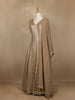 Brown Sequins Embroidered Georgette Gown - Diadem