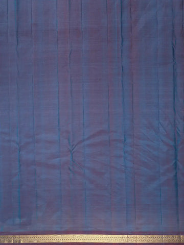 Blue Geometric Woven Pure Kanchipuram Silk Saree - Diadem