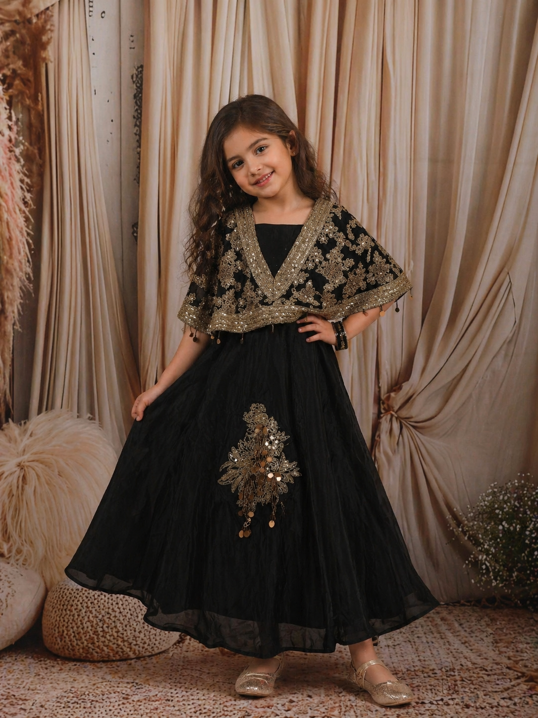 bead embroidered long dress Dalal Hande Made Beads Kaftan: Unique Elegance and Handcrafted Luxury main image 0
