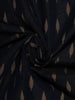 Black Leaf Designed Cotton Fancy Saree - Diadem