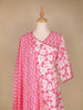 Light Pink Floral Printed Cotton Salwar Suit - Diadem