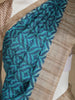 Sky Blue Abstract Designed Semi Tussar Silk Saree - Diadem