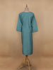 Aqua Green Solid Casual Cotton Kurti - Diadem