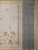 Grey Floral Designed Semi Tussar Silk Saree - Diadem