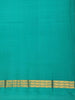Blue Stripes Woven Pure Kanchipuram Silk Saree - Diadem