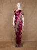 Dark Pink Floral Designed Bridal Banarasi Silk Saree - Diadem