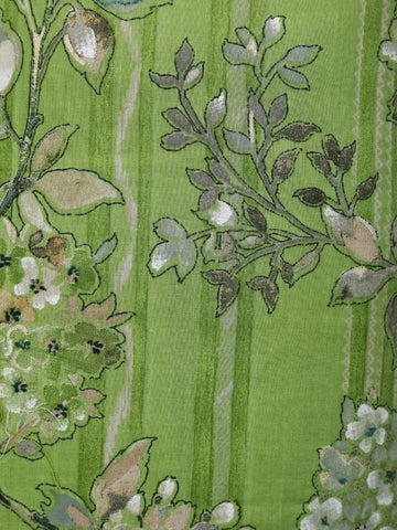 Green Floral Designed Cotton Salwar Suit - Diadem