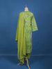 Green Floral Designed Cotton Salwar Suit - Diadem