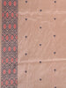 Woodrose Pink Abstract Designed Semi Tussar Silk Saree - Diadem