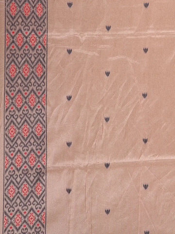 Woodrose Pink Abstract Designed Semi Tussar Silk Saree - Diadem