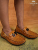 Tan Flat Loafers for Boys - Diadem