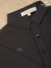Black Plain Full Sleeve Cotton Shirt - Diadem