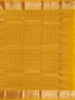 Yellow Floral Motifs pure Kanchipuram Silk Saree - Diadem