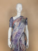 Purple Abstract Designed Semi Tussar Silk Saree - Diadem