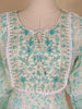 White Floral Designed Cotton Salwar Suit - Diadem
