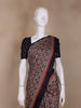 Navy Blue Ajrak Print Mul Mul Cotton Saree - Diadem