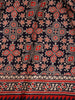 Navy Blue Ajrak Print Mul Mul Cotton Saree - Diadem