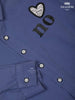 Blue Plain Full Sleeve Cotton Shirt - Diadem