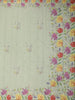 Pale Green Floral Designed Semi Tussar Silk Saree - Diadem